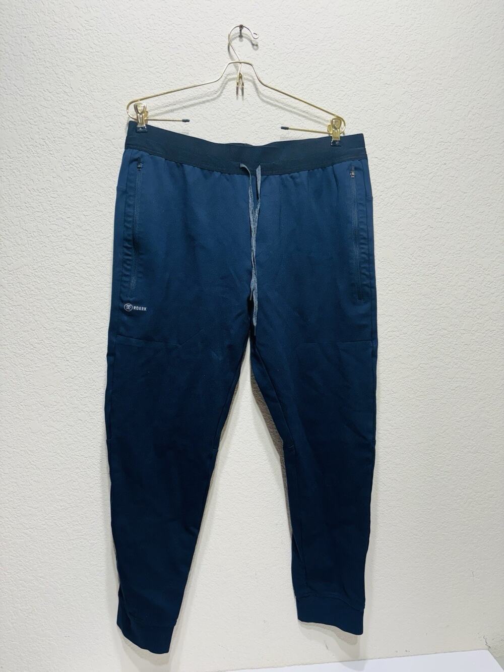 Roark Joggers Pants Drawstring Navy Blue XL